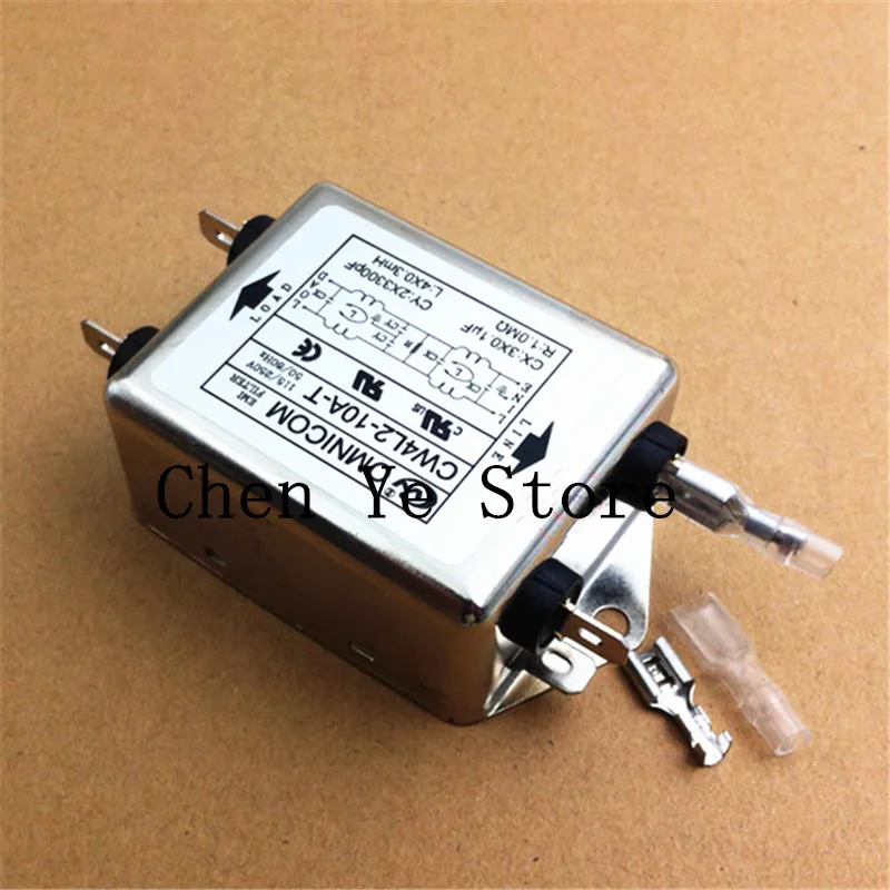 Free Shipping1PCS 100% NEW Power EMI Filter CW4L2-10A-T  CW4L2-6A 20A 10A 3A -T Single Phase AC 115V / 250V 20A 50/60HZ