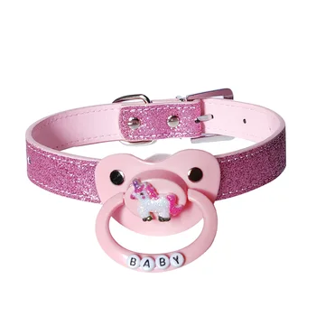 DDLG Gag Pacifier Adult Size Pacifier Belt Collar Adult Baby Silicone Pacifier Plus Large Dummy Gag Pacifier