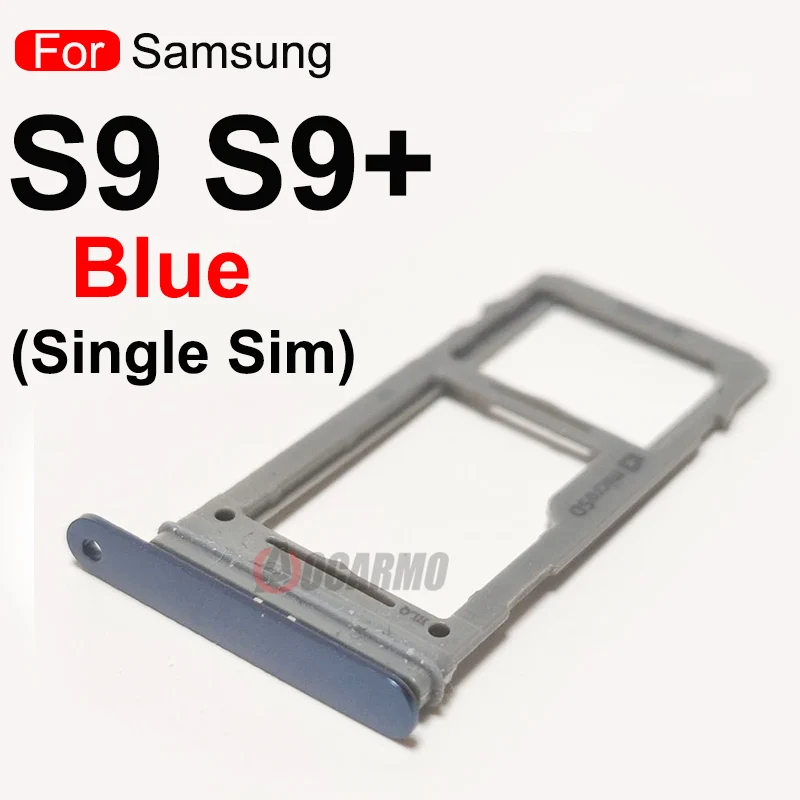 Aocarmo For Samsung Galaxy S9 Plus S9+ G965 G965F G965FD G965U Dual Single SIM Card Sim Tray Card Slot Holder