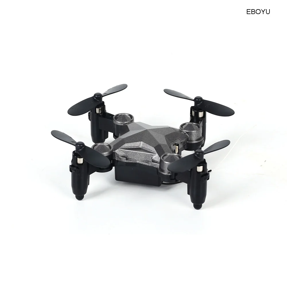 EBOYU DH120 2.4G 4CH 0.3MP WIFI FPV Camera Portable Drone RC Quadcopter Suitcase Style Mini RC UFO Pocket Drone for Kids RTF