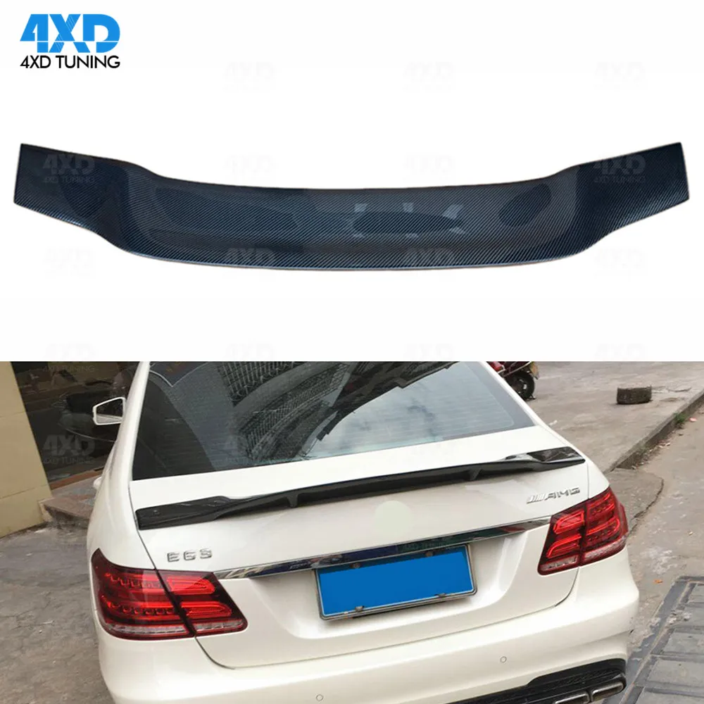 W212 Carbon Fiber Spoiler Renntech Style For Mercedes E63 amg E Class Rear Trunk Spoiler Wing Sedan 2010-2016 2017 2018 2019