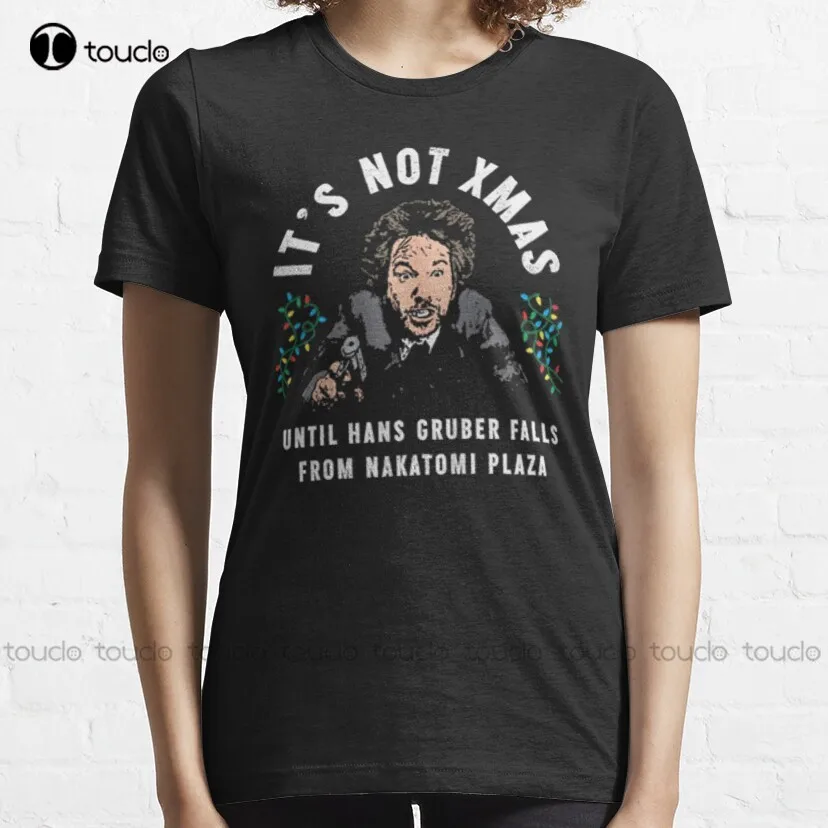 Christmas - Hans Gruber - Die Hard nakatomi plaza christmas Classic T-Shirt red shirt Custom aldult Teen unisex digital printing