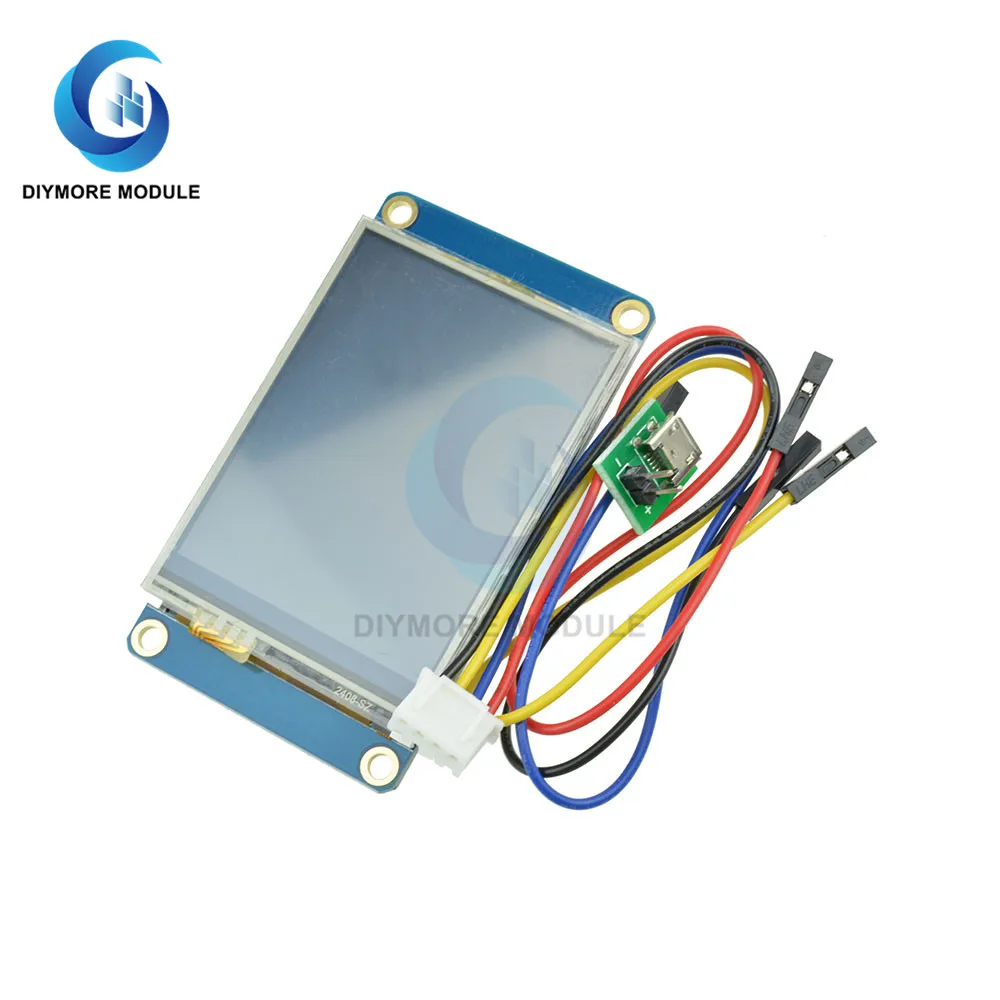 2.4 "TFT 320X240 Layar Sentuh Modul Tampilan LCD Serial USART UART HMI UNTUK Arduino Raspberry Pi 2 A + Bahasa Inggris Nextion
