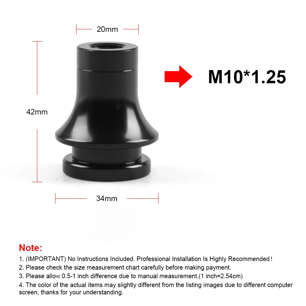 Universal M10X1.5 M10X1.25 M12X1.25 Thread Shift Knob Boot Retainer Adapter Manual Gear Shifter For Honda For Toyota for Nissan