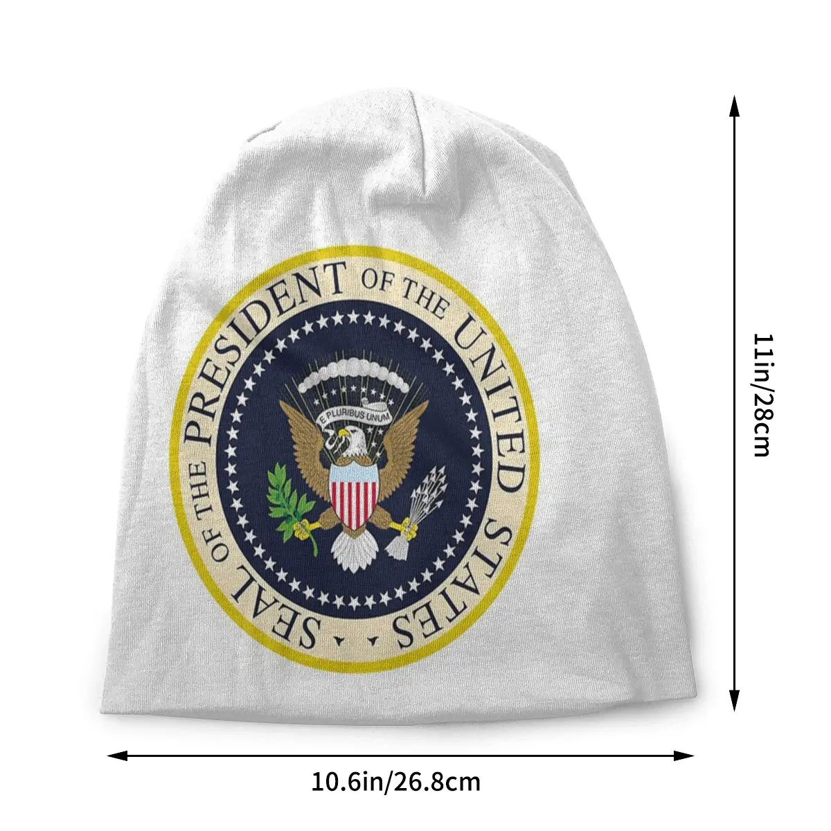 USA President Seal Bonnet Hat Knit Hat Hip Hop Autumn Winter Ski Skullies Beanies Hat President Trump Warm Dual-use Caps