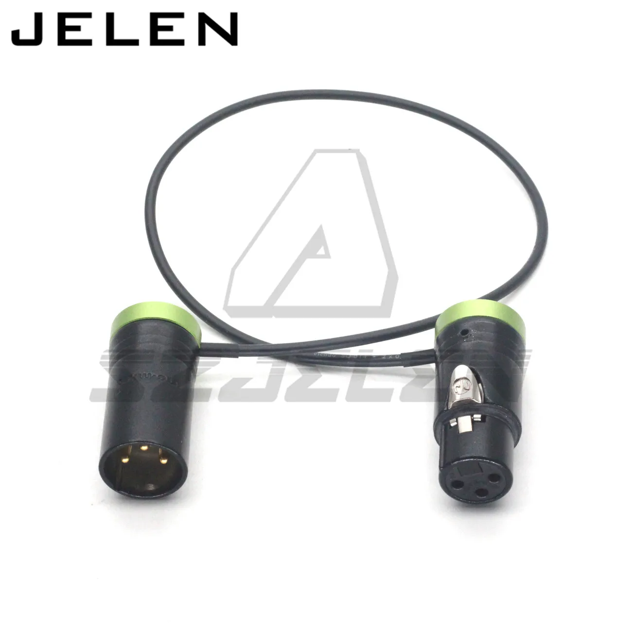 SZJELEN Low-Profile XLR NEUTRIK 3pin XLR Stecker auf 3pin XLR Buchse Audio Line, Verwendung SOMMER SOD-14 Audiokabel Rot Blau Schwarz Grün 4