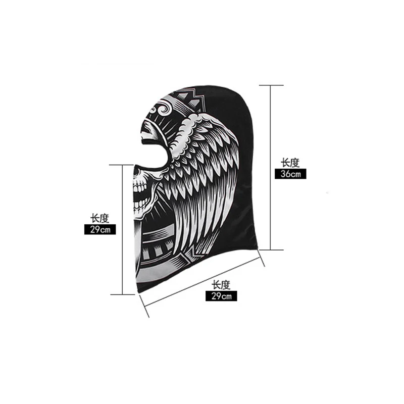 Cagoule artificiel astique avec Imprimé Tête de Mort pour le Cou, Couverture Complète du Visage, pour la Pêche, la html, la Randonnée, le Cyclisme