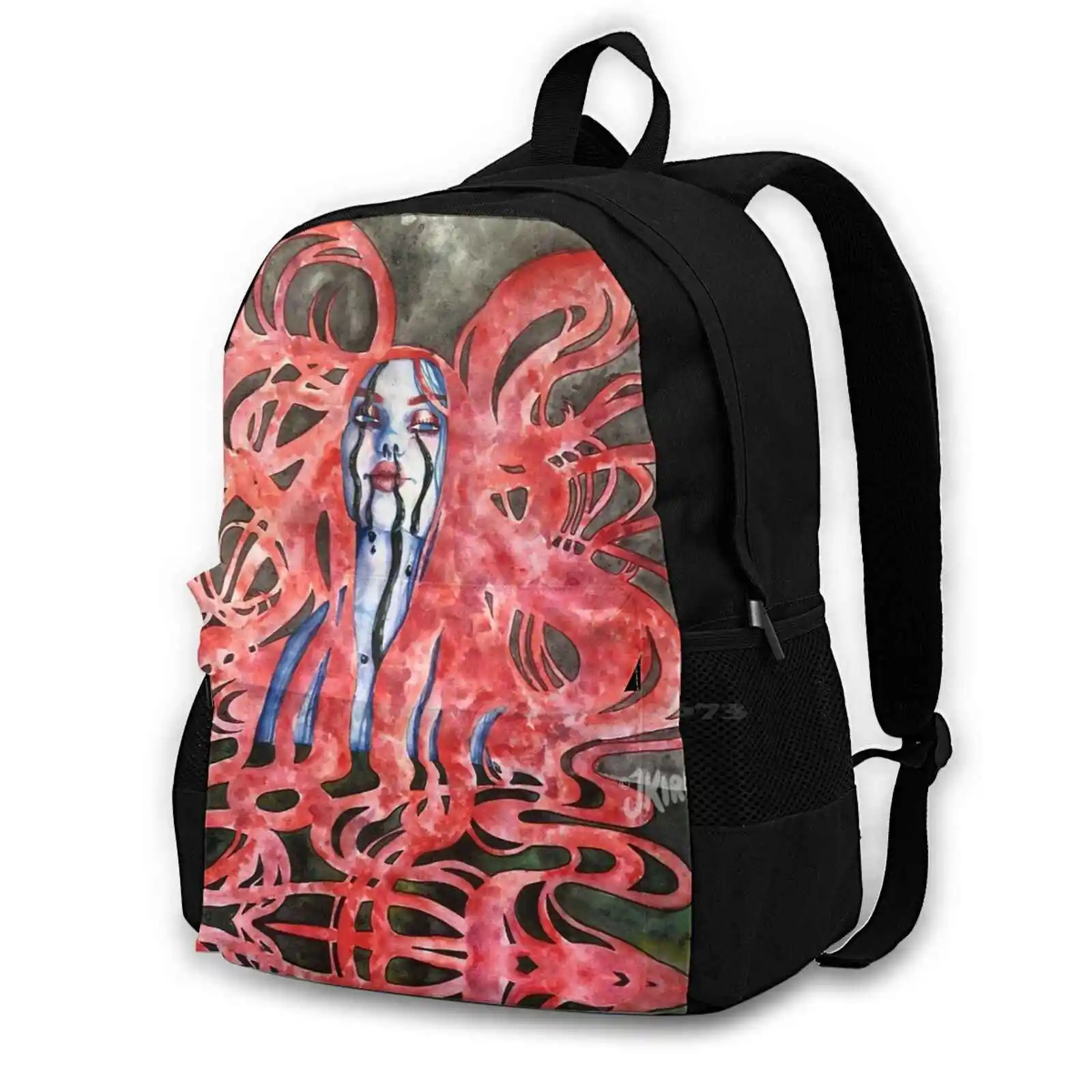 

Scarlet Woman Hot Sale Schoolbag Backpack Fashion Bags Womens Female Girls Portrait Witch Evil Creepy Spooky Halloween Demon