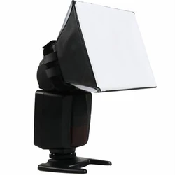 Folding Flash Diffuser Flashing Cover Light Softbox for Digital Camera External Flash 30cmx27cm Universal Flash Softbox