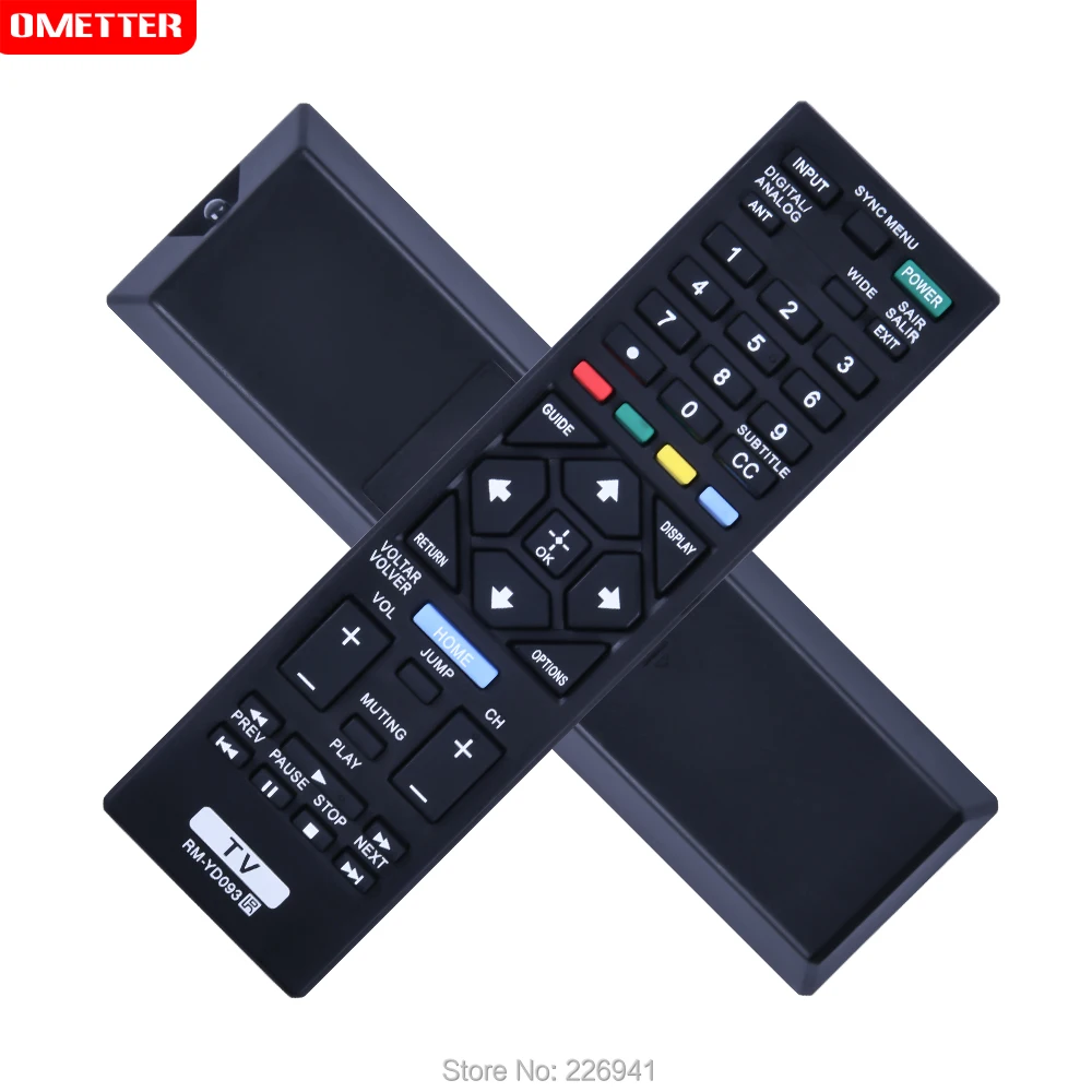 Controle remoto de televisão RM-YD093 para sony lcd/led tv KDL-24R425A KDL-24R405A KDL-24R407A rmyd093 controle fernbedienung