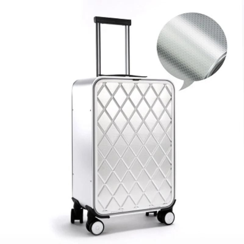 

International brand luxury 100% aluminum-magnesium 16" 20" 24" suitcase TAS LOCK spinner business trolley luggage