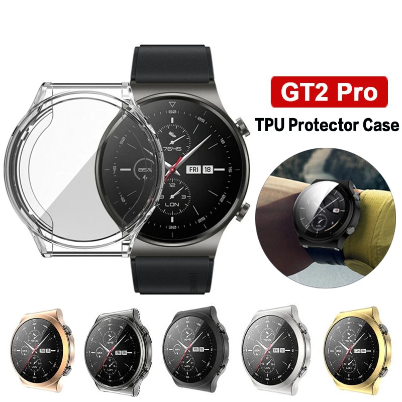 مشاهدة حالات ل هواوي ساعة GT 2 برو حامي الشاشة بولي TPU قذيفة GT2 برو Smartwatch واقية لهواوي gt2 برو الغلاف