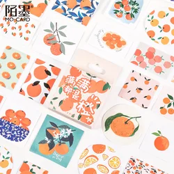 46 pcs/box Full of orange series Journal Decorative Stickers Scrapbooking Stick Label Diary Stationery Album Fruits Stickers