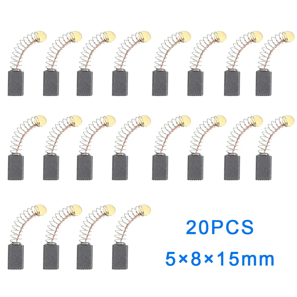 Replacement Carbon Brushes Motor Carbon Brush 20pcs 5x8x15mm Angle Grinder For Bosch Power Tool Durable Useful