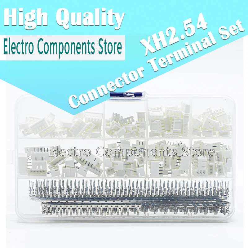 

560Pcs XH2.54 2P 3P 4P 5 Pin 2.54mm Pitch Terminal Kit / Housing / Pin Header Connector Wire Connectors Adaptor XH Kits JST