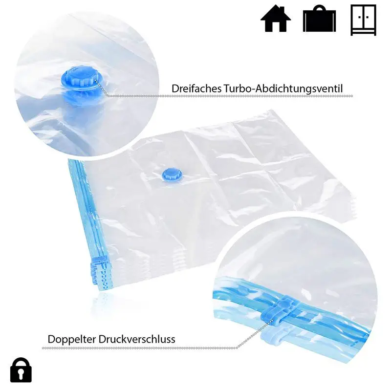 12 pcs set vacuum bag 60x40 cm storage bag sack vacuum bag