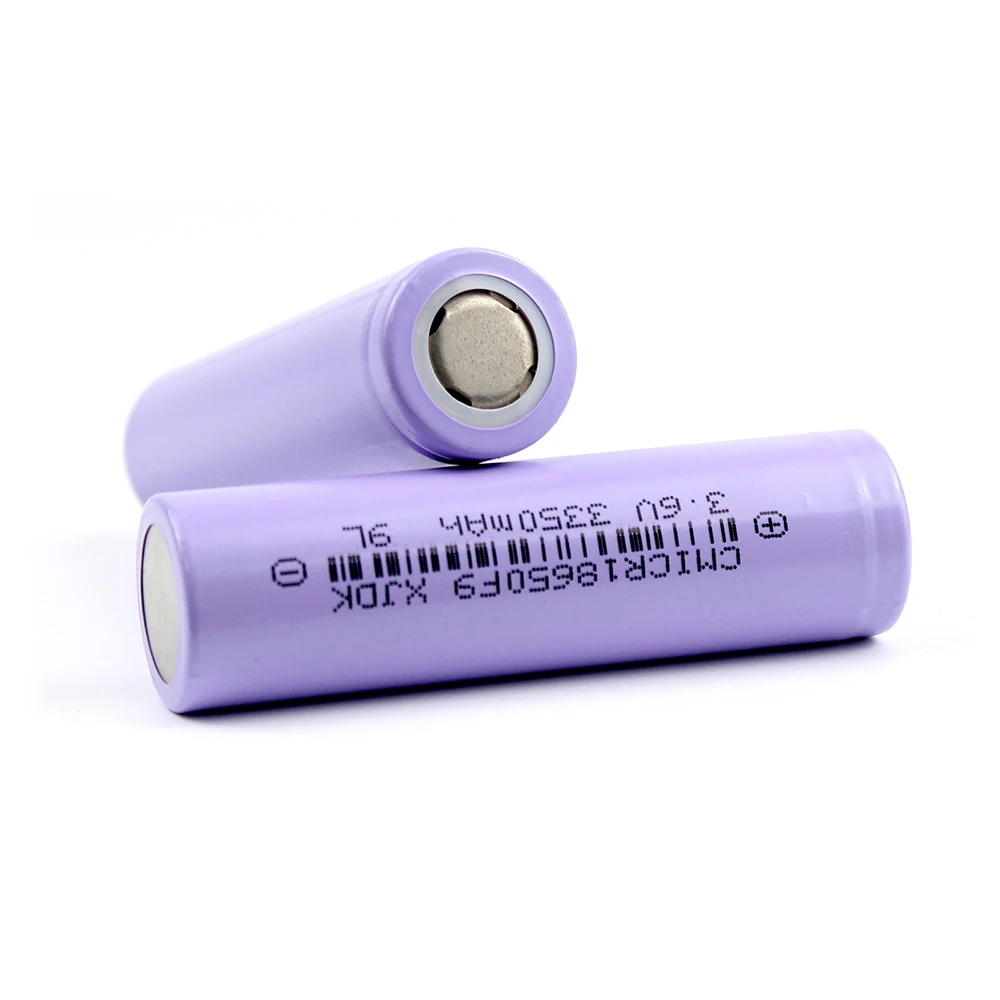 18650 Lithium Batteries 3.7V 3350mAh Rechargeable Cell Flat Top Large Capacity For Headlight Solar System Kid\'s Toy