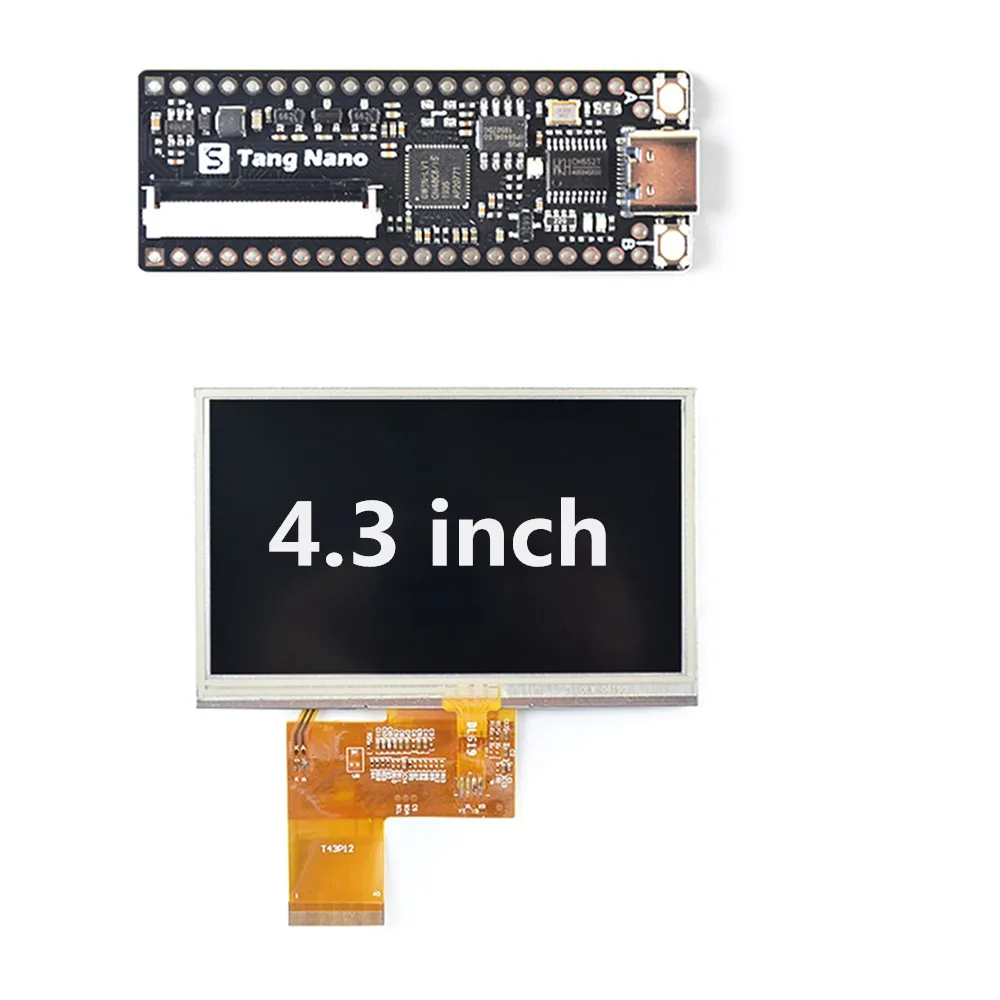 

Kit 4.3-inch Resolution 480*272 display Lichee Tang Nano Minimalist FPGA development board straight-in breadboard