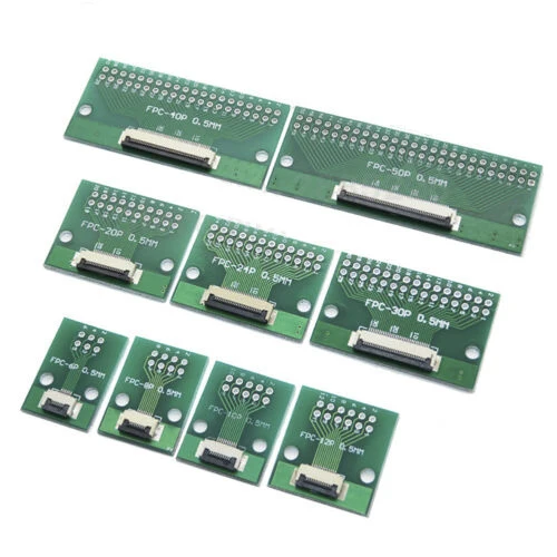 10ชิ้น/ล็อต34P FPC FFCสายแบนแบบยืดหยุ่นอะแดปเตอร์0.5มม.1มม.ถึงDIP 2.54Mm