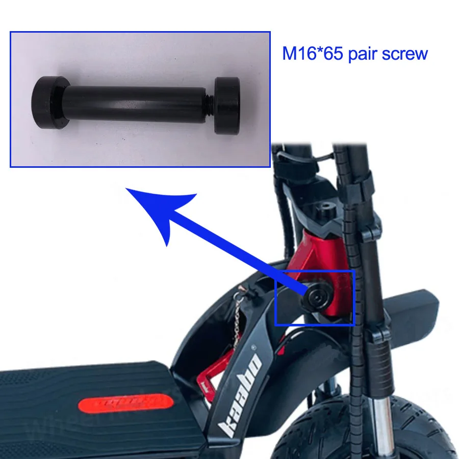 M16x65 Pair Screw Folding Butt Screw for Kaabo Wolf Warrior II Wolf King Electric Scooter