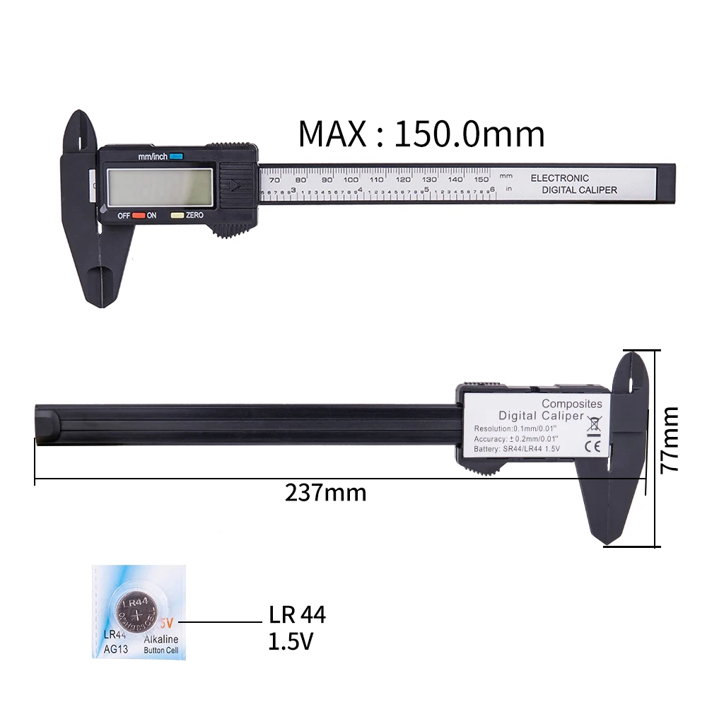 Nylon rowerowy dokładna elektroniczna suwmiarka z noniuszem 0,01 millimetr LCD millimetre MTB części do roweru szosowego narzędzie pomiarowe rule