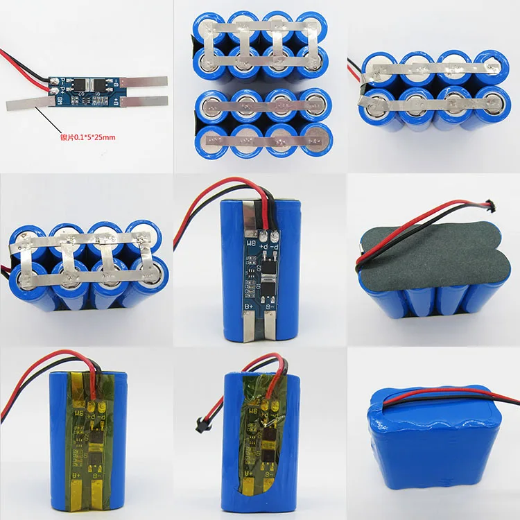 2S 8A Lifepo4 6.4v 7.2V 18650 li-ion BMS PCM 10A Peak current Lithium battery protection board bms pcm 2 cell pack