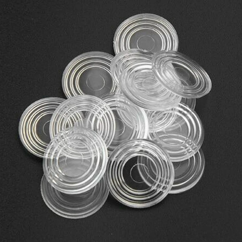 50pcs/lot 24mm x 3mm Rubber Round Shape Glass Table Non-slip Soft Grip Pad Clear BBB0034