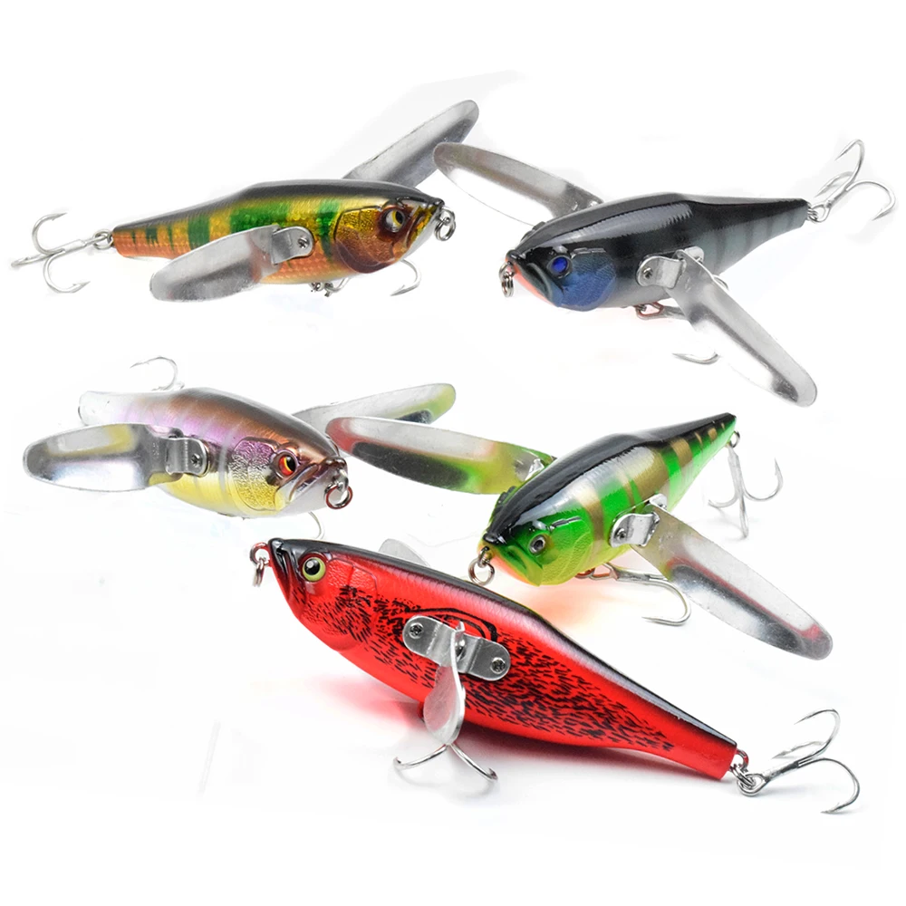 AYWFISH Popper 120mm 34g Rotated Wings BKK Hook Topwater Minnow Hard Plastic Swimbait Saltwater Floating Fishing Lure Wobbler