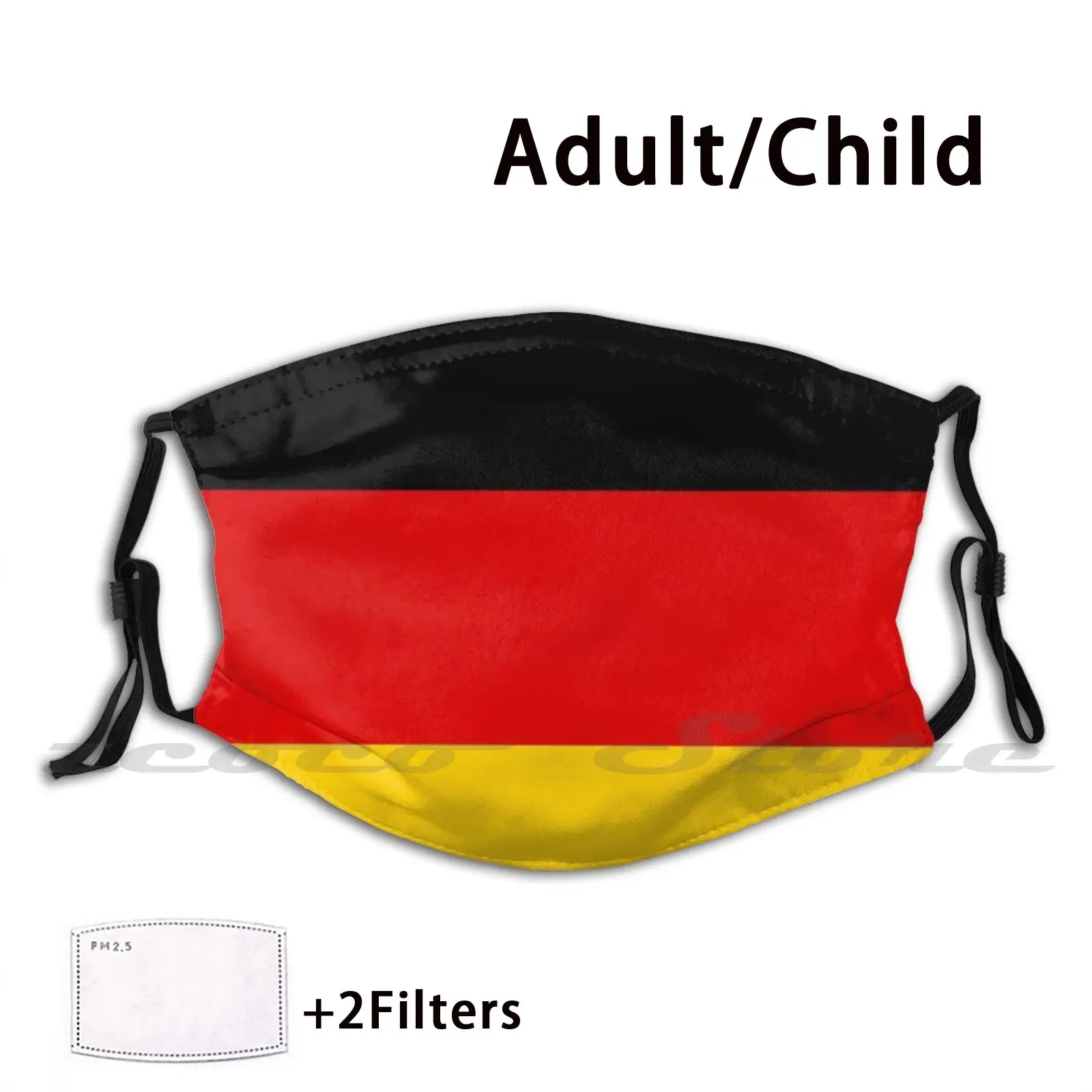 Oktoberfest Festival German Flag - Deutsche Fussball - Germany Phone Cover Mask Adult Child Washable Pm2.5 Filter Logo