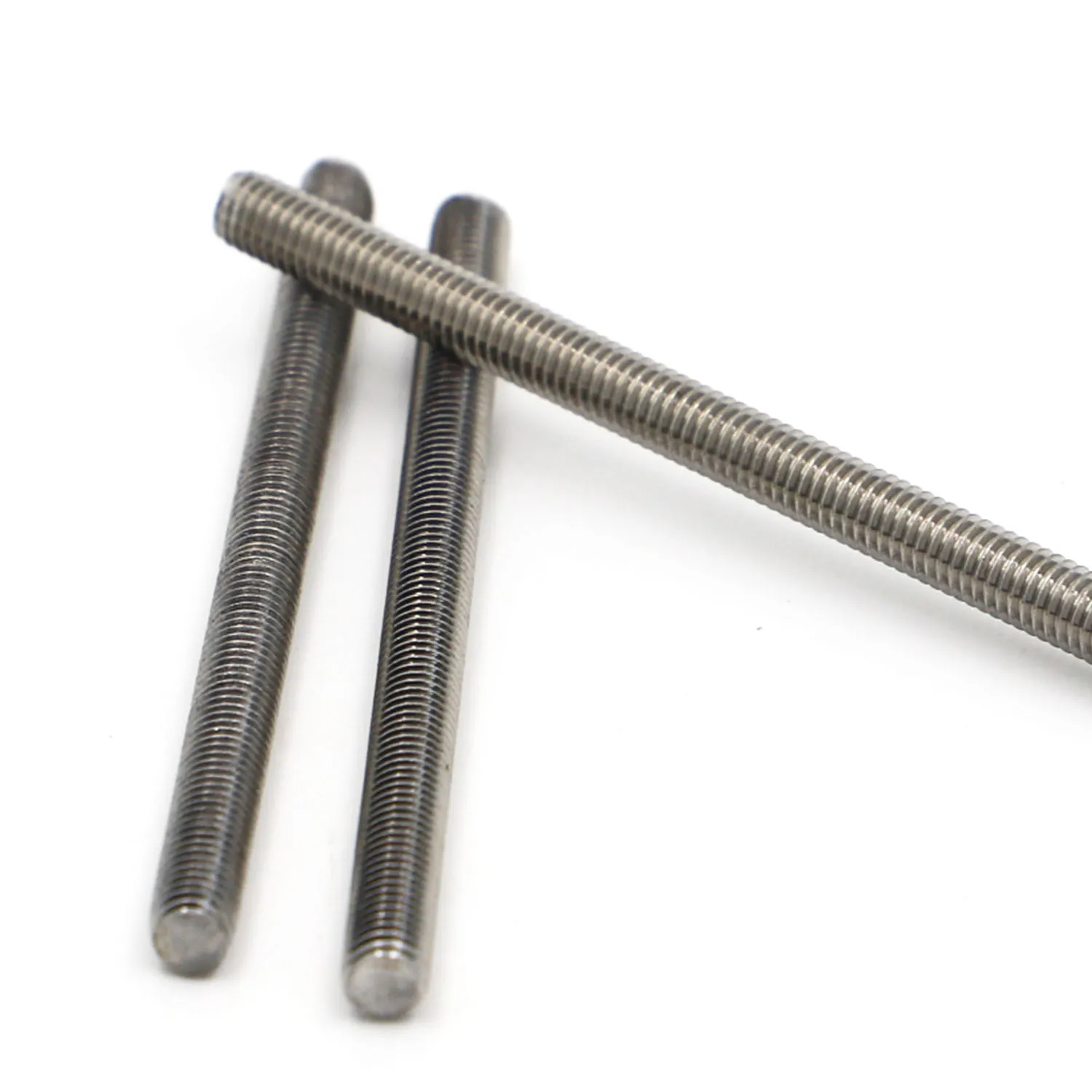 M3 M4 M5 M6 M8 Threaded Rod Full-Thread Bar DIN975 304 Stainless Steel Fasteners Silver Length =16-100mm