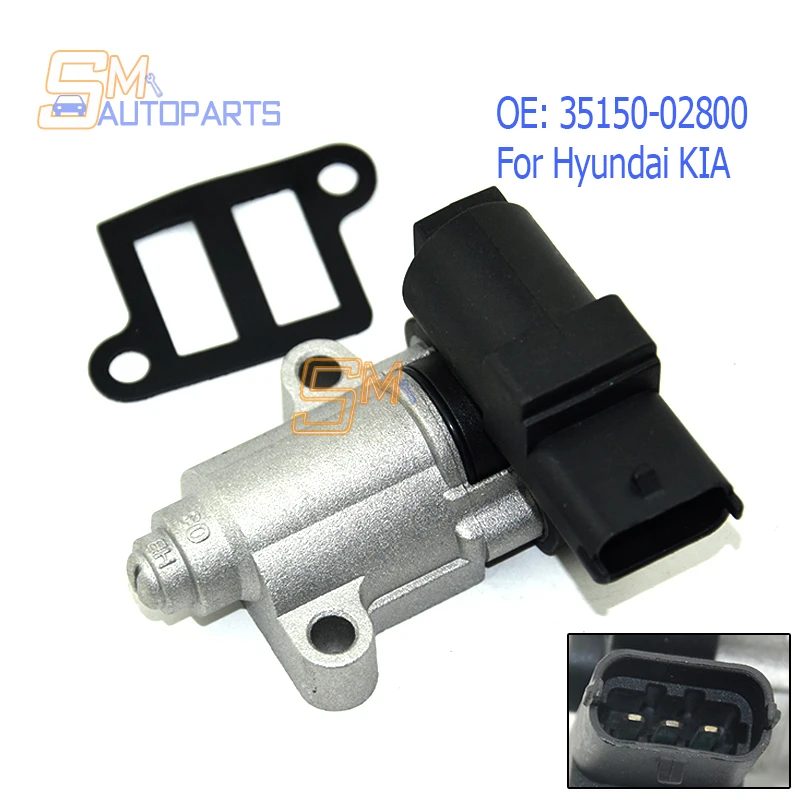 New Idle Air Control Valve 35150-02800 For Hyundai Matrix I10 1.1 Kia Picanto 2007-2010 35150 02800 3515002800