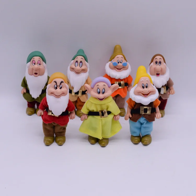 Figuras de acción de los siete enanitos, juguetes de colección de muñecos de PVC de princesa de 15cm, juguetes para niños, regalo de cumpleaños