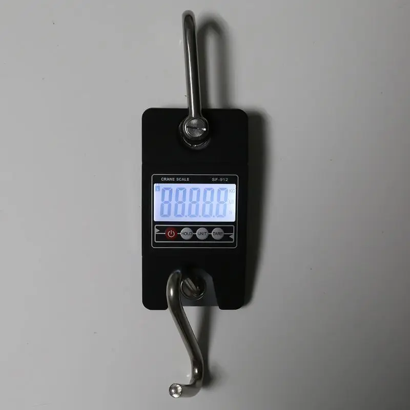 Digital Hanging Scale 300 KG / 660 LBS Industrial Crane Scale SF-912 Black for Home Farm Factory Hunting