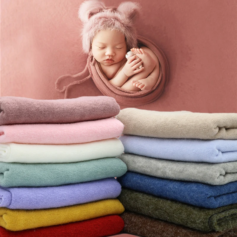 140*170cm Newborn Photography Props Blanket Baby Infant Photo Backdrop Fabrics Shoot Studio Accessories Stretch Wrap