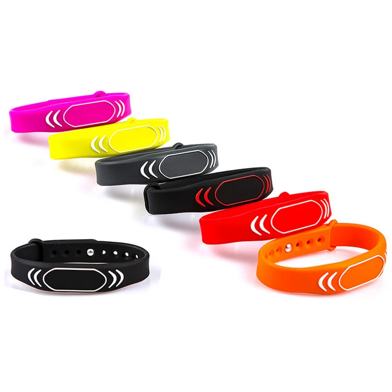 5pcs T5577 Clone Copy Bracelet Em4305 Smart Chip Wristband 125khz Rewritable Key Rfid Copier Badge Access Control Token Card