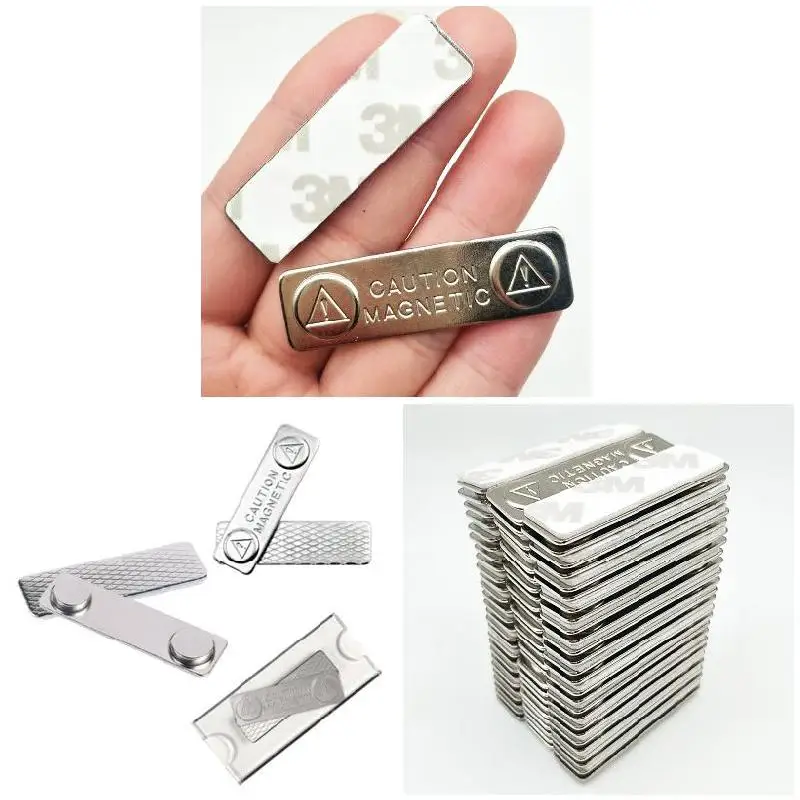 10 Chiếc Từ Tính Mạnh Thẻ Tên Huy Hiệu Kim Loại Dây Chứng Minh Thư Bền Kèm Giá Đỡ DQ-Thả Credential Giá Đỡ