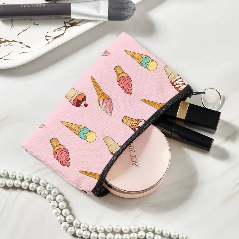 

NEW Women And Men Fashion Pink Girl Heart Coin Purse Lady Girls Money Pouch Lipstick Air Cushion Canvas Bag With A Zipper Wallet