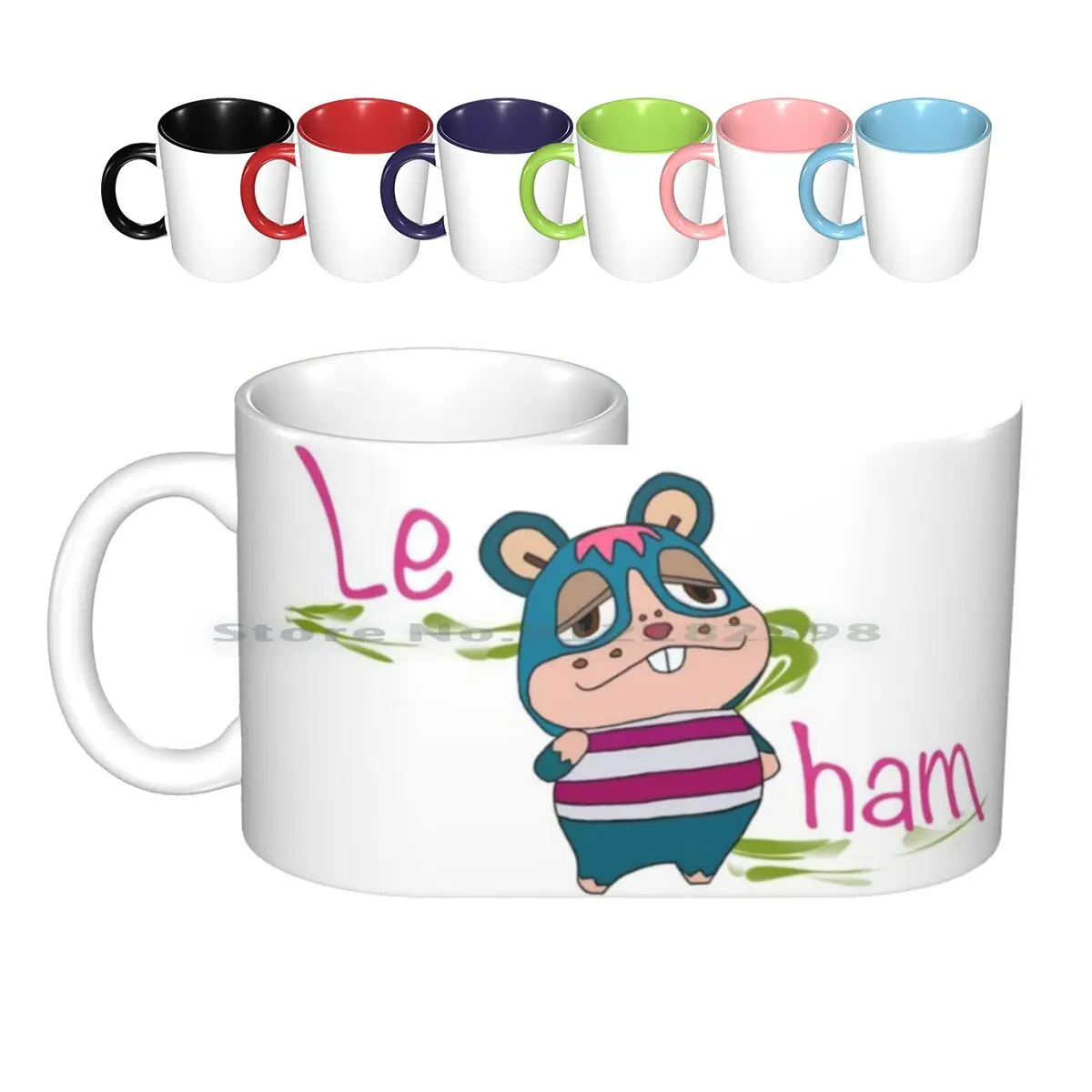 Rodney Le Ham Ceramic Mugs Coffee Cups Milk Tea Mug Rodney Animal Acnh Hamster Le Ham Creative Trending Vintage Gift Bottle Cup