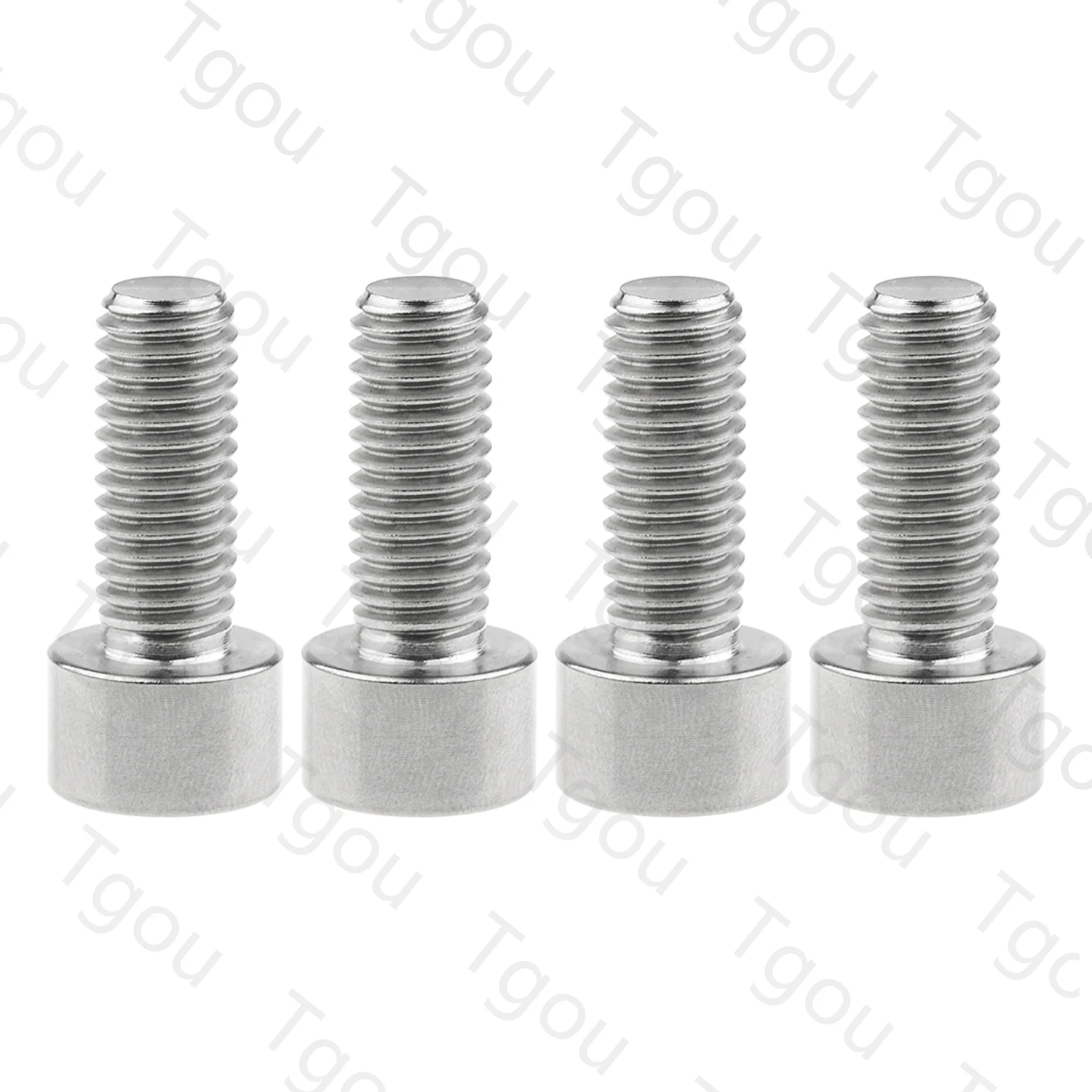 Tgou Titanium Bolt M8x15 20 25 30 35 40 45 50 60 70mm Hex Head Screws for Bicycle Motorcycle Car 4pcs