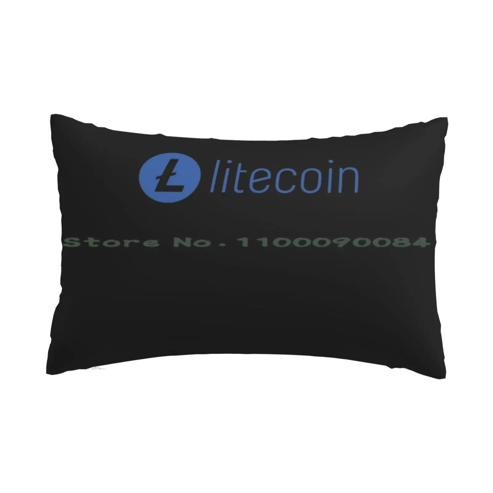 Litecoin Ltc Crypto Cryptocurrency Blockchain Coin Logo Pillow Case 20x30 50*75 Sofa Bedroom Movie Horror Movie Umbrella