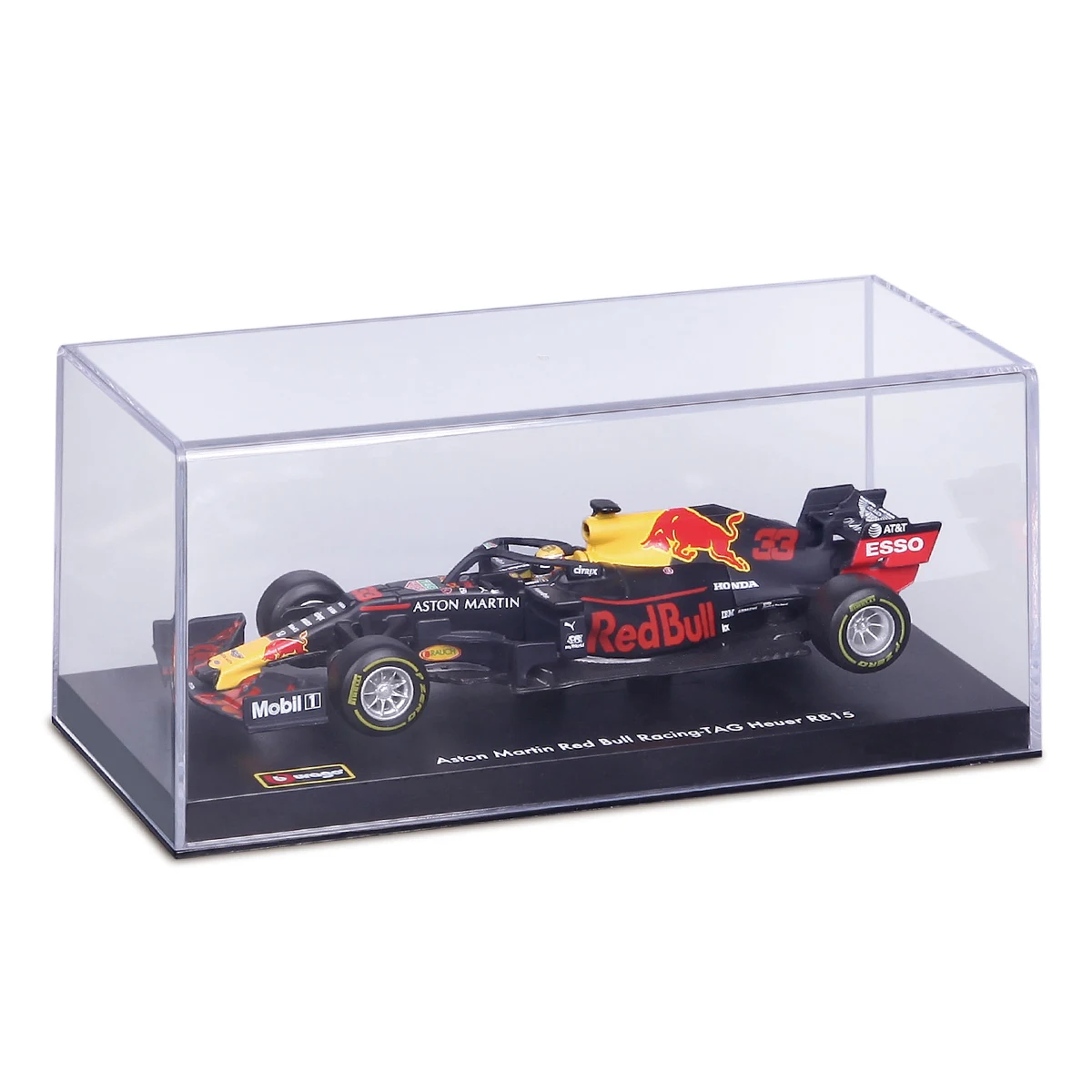 Bburago 1:43 2019 Red Bull RB15 #33 F1 Formula Car Static Die Cast Vehicles Collectible Model Racing Car Toys Acrylic box