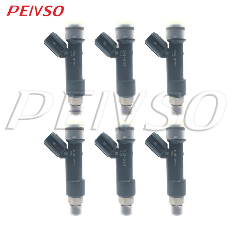 

PEIVSO 6pcs 23250-31010 23209-39015 Fuel Injector For TOYOTA Land Cruiser Prado / FJ Cruiser / 4RUNNER / Hilux 4.0L 1GR