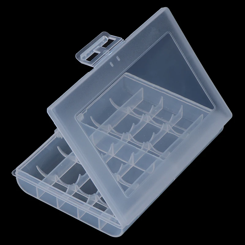 Contenitore per Organizer in plastica per scatola portabatterie per batterie AA e AAA coperchio custodia per batterie AA e AAA