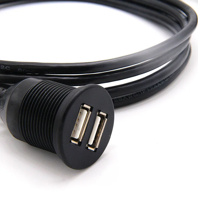 لوحة سيارة فلوش جبل USB قفص الاتهام محول لوحة لوحة 3.0 ميناء ذكر إلى أنثى ملحق تمديد كابلات كابل للدراجات النارية قارب Hot