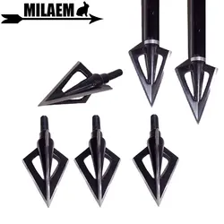 3/6/12pcs 100Gr Archery Blade Arrowhead Stainless Steel Broadhead 3 Blades Target Point Tips Hunting Arrow Accessory