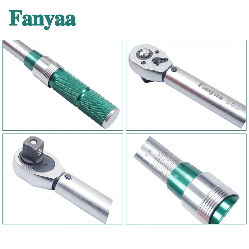 Fanyaa Professional Preset Adjustable Torque Wrench, Range 100-500Nm 3/4 Inch Square Drive Accuracy 4% Hand Tools Spanner