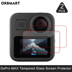 Gopro用強化ガラススクリーンプロテクター,保護フィルム,gopro用,go pro max,ケース,カバー,アクセサリー