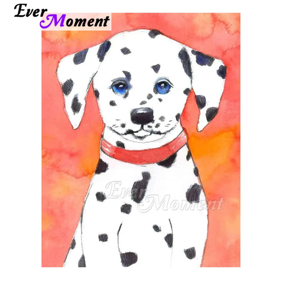 

Ever Moment Diamond Painting Handmade Dog Dalmatian Full Square 5D DIY Diamond Embroidery Mosaic Decoration Hobby ASF1935