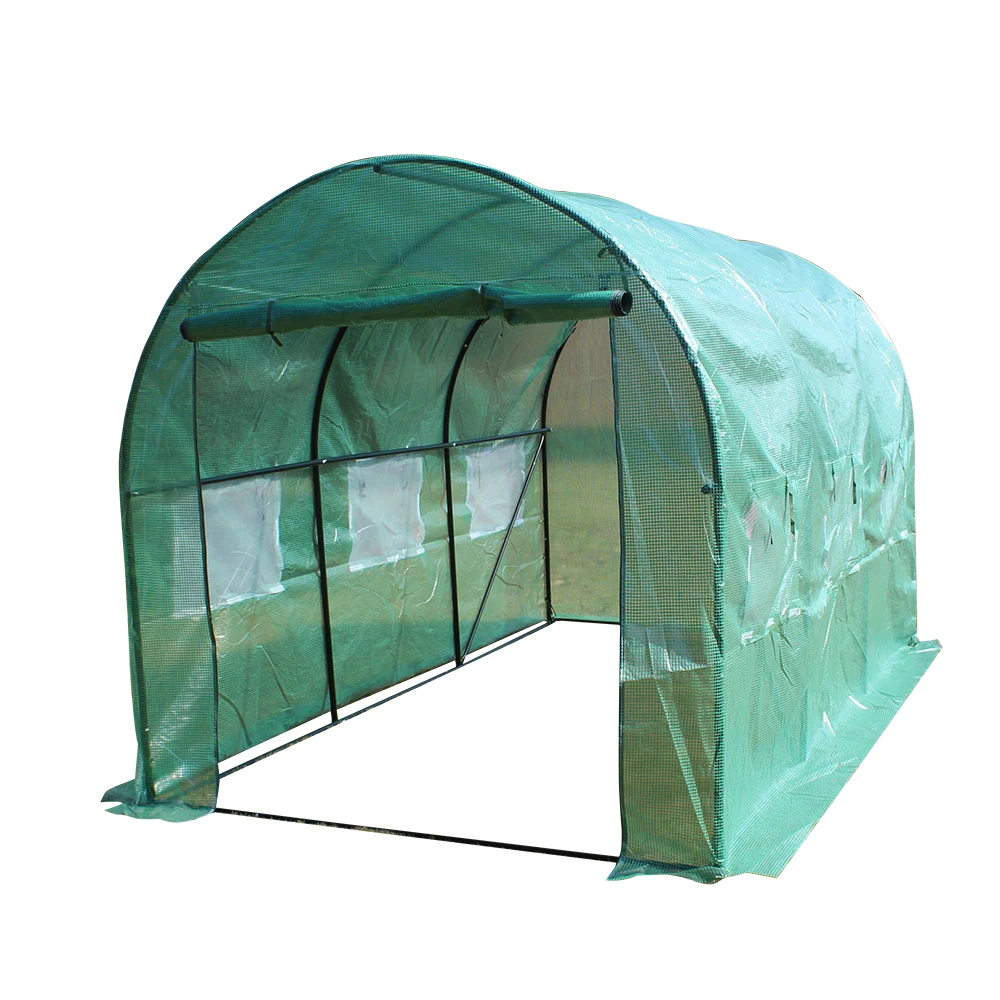 12′x7′x7 Heavy Duty Greenhouse Plant Gardening Dome Greenhouse Tent Protective Cover Flower Plant Grow Tent Waterproof