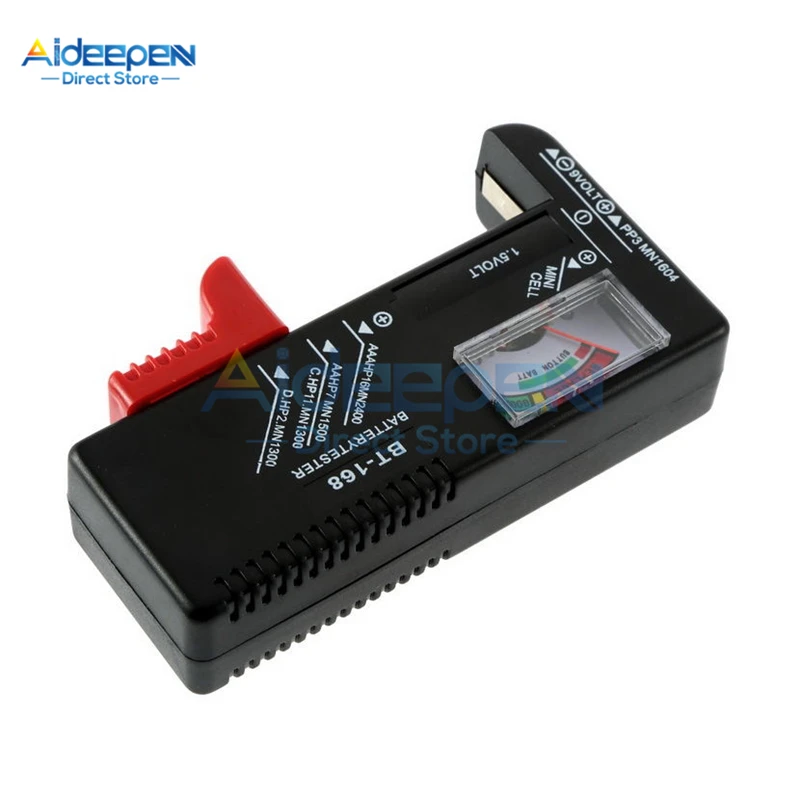 Universal BT168D LED/ponteiro Digital Bateria Capacidade Tester Bateria Para 9V 1.5V AA AAA Cell